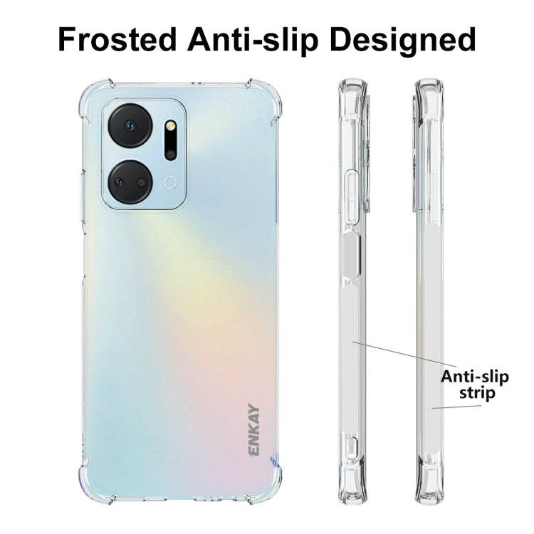 For Honor X7A 4G Global ENKAY Hat-Prince Clear TPU Shockproof Phone Case