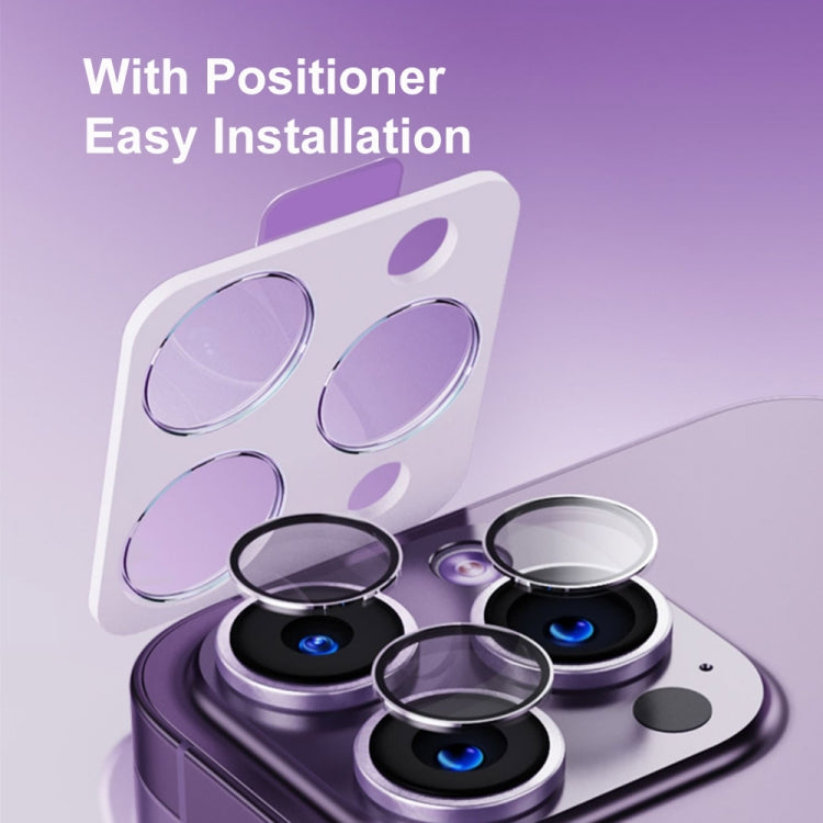 ENKAY Hat-Prince Tempered Individual Ring Camera Glass Film with Positioner, For iPhone 13 / 13 mini, For iPhone 13 Pro / 13 Pro Max, For iPhone 14 / 14 Plus, For iPhone 14 Pro / 14 Pro Max
