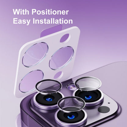 ENKAY Hat-Prince Tempered Individual Ring Camera Glass Film with Positioner, For iPhone 13 / 13 mini, For iPhone 13 Pro / 13 Pro Max, For iPhone 14 / 14 Plus, For iPhone 14 Pro / 14 Pro Max