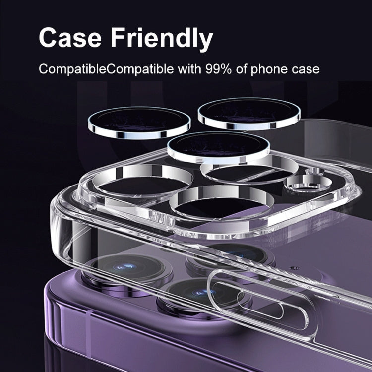 ENKAY Hat-Prince Tempered Individual Ring Camera Glass Film with Positioner, For iPhone 13 / 13 mini, For iPhone 13 Pro / 13 Pro Max, For iPhone 14 / 14 Plus, For iPhone 14 Pro / 14 Pro Max