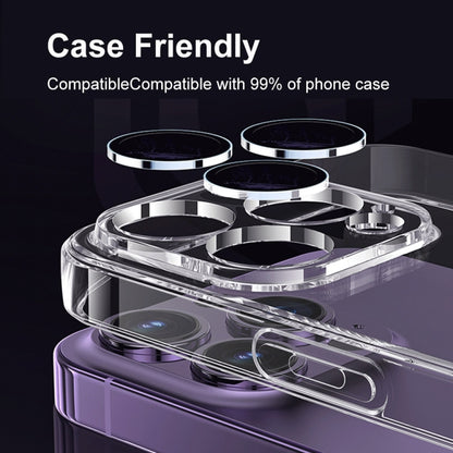 ENKAY Hat-Prince Tempered Individual Ring Camera Glass Film with Positioner, For iPhone 13 / 13 mini, For iPhone 13 Pro / 13 Pro Max, For iPhone 14 / 14 Plus, For iPhone 14 Pro / 14 Pro Max