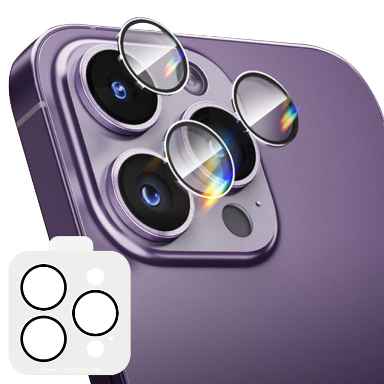 ENKAY Hat-Prince Tempered Individual Ring Camera Glass Film with Positioner, For iPhone 13 / 13 mini, For iPhone 13 Pro / 13 Pro Max, For iPhone 14 / 14 Plus, For iPhone 14 Pro / 14 Pro Max