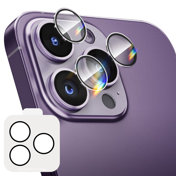 ENKAY Hat-Prince Tempered Individual Ring Camera Glass Film with Positioner, For iPhone 13 / 13 mini, For iPhone 13 Pro / 13 Pro Max, For iPhone 14 / 14 Plus, For iPhone 14 Pro / 14 Pro Max