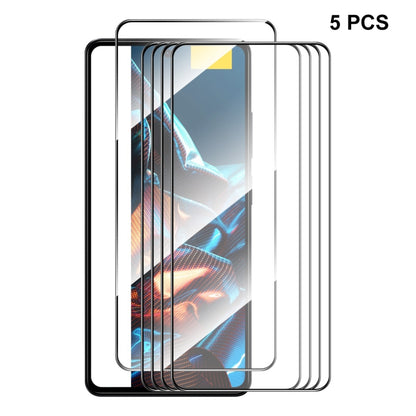 For Xiaomi Poco X5 ENKAY Hat-Prince Full Glue 0.26mm 9H 2.5D Tempered Glass Full Film, For Xiaomi Poco X5(1pc), For Xiaomi Poco X5(2pcs), For Xiaomi Poco X5(5pcs), For Xiaomi Poco X5(10pcs)