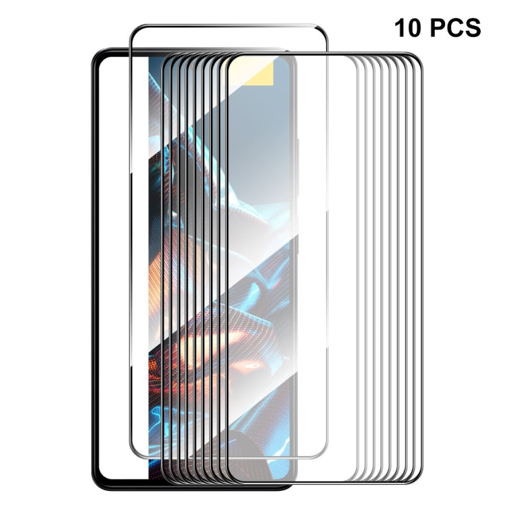 For Xiaomi Poco X5 ENKAY Hat-Prince Full Glue 0.26mm 9H 2.5D Tempered Glass Full Film, For Xiaomi Poco X5(1pc), For Xiaomi Poco X5(2pcs), For Xiaomi Poco X5(5pcs), For Xiaomi Poco X5(10pcs)