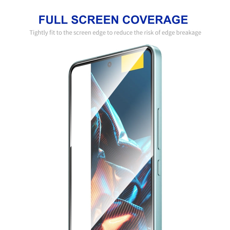 For Xiaomi Poco X5 Pro ENKAY Hat-Prince Full Glue 0.26mm 9H 2.5D Tempered Glass Full Film, For Xiaomi Poco X5 Pro(1pc), For Xiaomi Poco X5 Pro(2pcs), For Xiaomi Poco X5 Pro(5pcs), For Xiaomi Poco X5 Pro(10pcs)