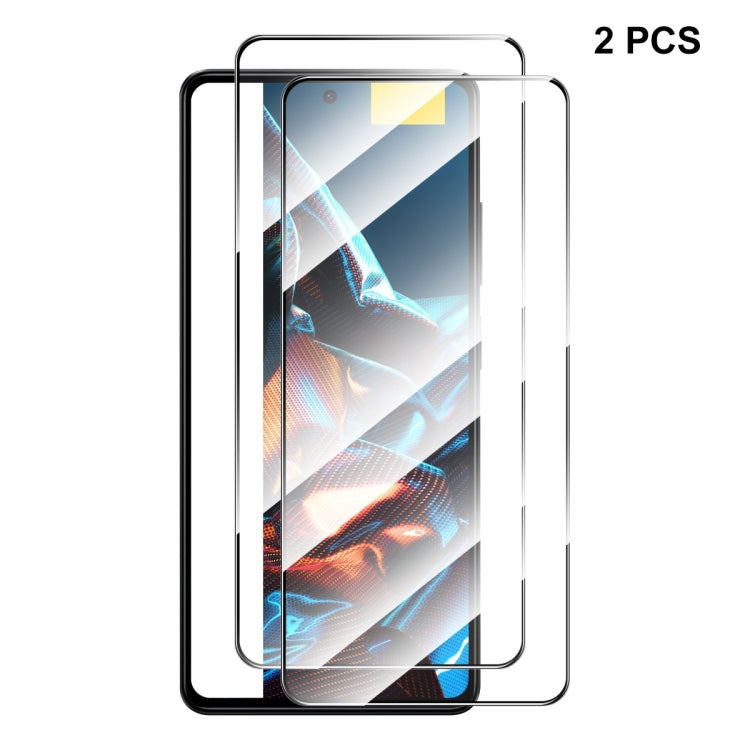 For Xiaomi Poco X5 Pro ENKAY Hat-Prince Full Glue 0.26mm 9H 2.5D Tempered Glass Full Film, For Xiaomi Poco X5 Pro(1pc), For Xiaomi Poco X5 Pro(2pcs), For Xiaomi Poco X5 Pro(5pcs), For Xiaomi Poco X5 Pro(10pcs)
