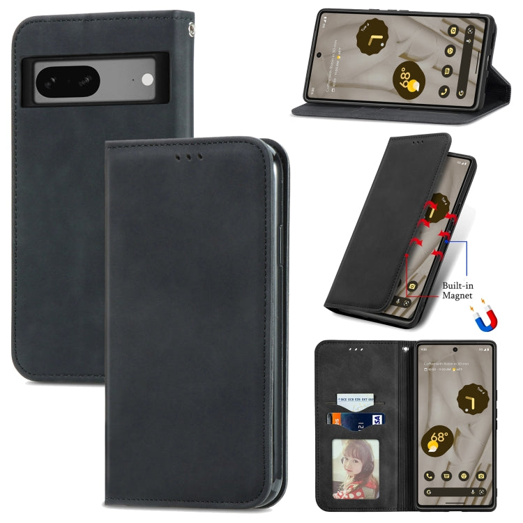 Retro Skin Feel Magnetic Flip Leather Phone Case, For Google Pixel 7A, For Infinix Smart 6 Plus, For Tecno Spark 9 Pro, For Xiaomi Mi 11 Ultra