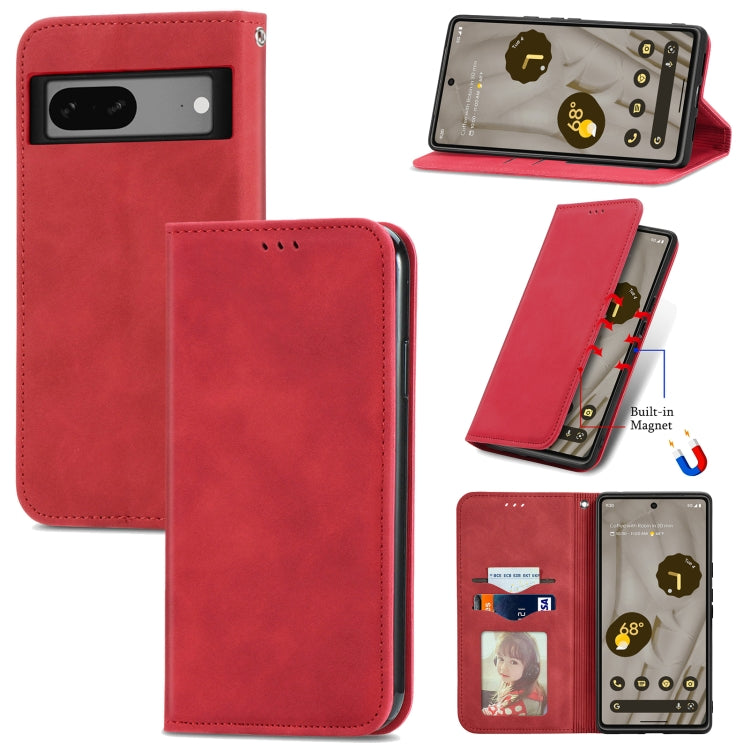 Retro Skin Feel Magnetic Flip Leather Phone Case, For Google Pixel 7A, For Infinix Smart 6 Plus, For Tecno Spark 9 Pro, For Xiaomi Mi 11 Ultra