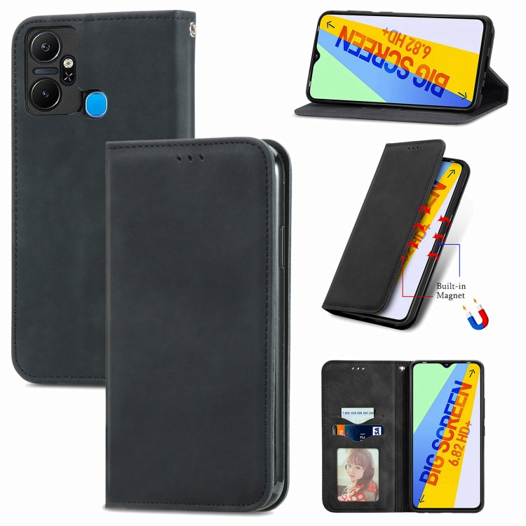 Retro Skin Feel Magnetic Flip Leather Phone Case, For Google Pixel 7A, For Infinix Smart 6 Plus, For Tecno Spark 9 Pro, For Xiaomi Mi 11 Ultra