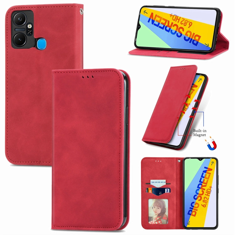 Retro Skin Feel Magnetic Flip Leather Phone Case, For Google Pixel 7A, For Infinix Smart 6 Plus, For Tecno Spark 9 Pro, For Xiaomi Mi 11 Ultra