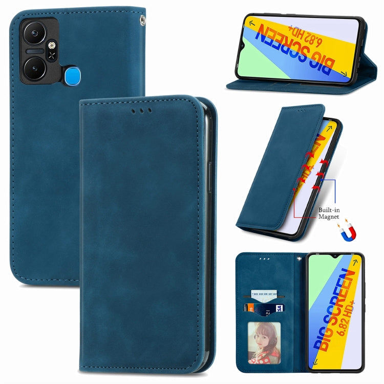 Retro Skin Feel Magnetic Flip Leather Phone Case, For Google Pixel 7A, For Infinix Smart 6 Plus, For Tecno Spark 9 Pro, For Xiaomi Mi 11 Ultra