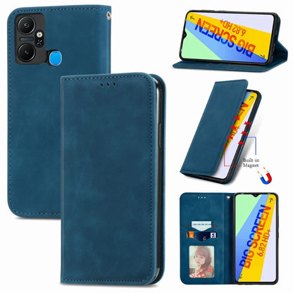 Retro Skin Feel Magnetic Flip Leather Phone Case, For Google Pixel 7A, For Infinix Smart 6 Plus, For Tecno Spark 9 Pro, For Xiaomi Mi 11 Ultra