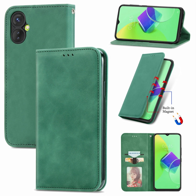 Retro Skin Feel Magnetic Flip Leather Phone Case, For Google Pixel 7A, For Infinix Smart 6 Plus, For Tecno Spark 9 Pro, For Xiaomi Mi 11 Ultra