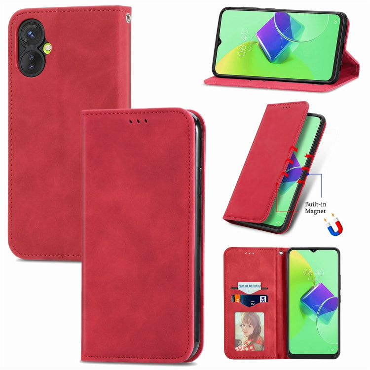 Retro Skin Feel Magnetic Flip Leather Phone Case, For Google Pixel 7A, For Infinix Smart 6 Plus, For Tecno Spark 9 Pro, For Xiaomi Mi 11 Ultra