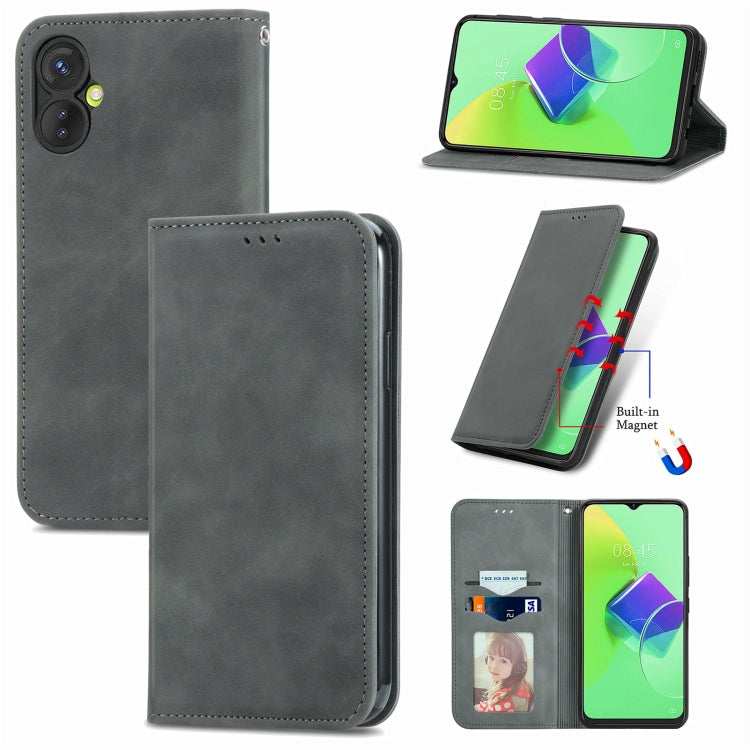 Retro Skin Feel Magnetic Flip Leather Phone Case, For Google Pixel 7A, For Infinix Smart 6 Plus, For Tecno Spark 9 Pro, For Xiaomi Mi 11 Ultra