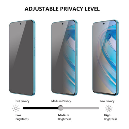 For Honor X8A ENKAY 28 Degree Anti-peeping Tempered Glass Full Screen Film, For Honor X8A(1pc), For Honor X8A(2pcs), For Honor X8A(5pcs)