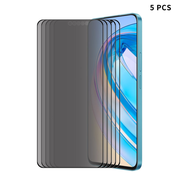For Honor X8A ENKAY 28 Degree Anti-peeping Tempered Glass Full Screen Film, For Honor X8A(1pc), For Honor X8A(2pcs), For Honor X8A(5pcs)