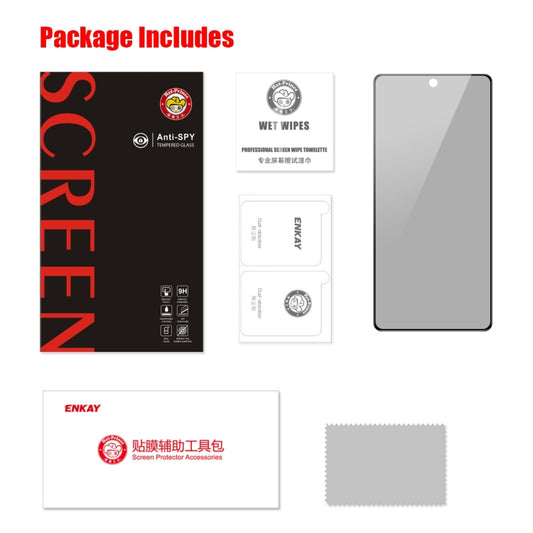 For Xiaomi Poco X5 ENKAY 28 Degree Anti-peeping Tempered Glass Full Screen Film, For Xiaomi Poco X5(1pc), For Xiaomi Poco X5(2pcs), For Xiaomi Poco X5(5pcs)