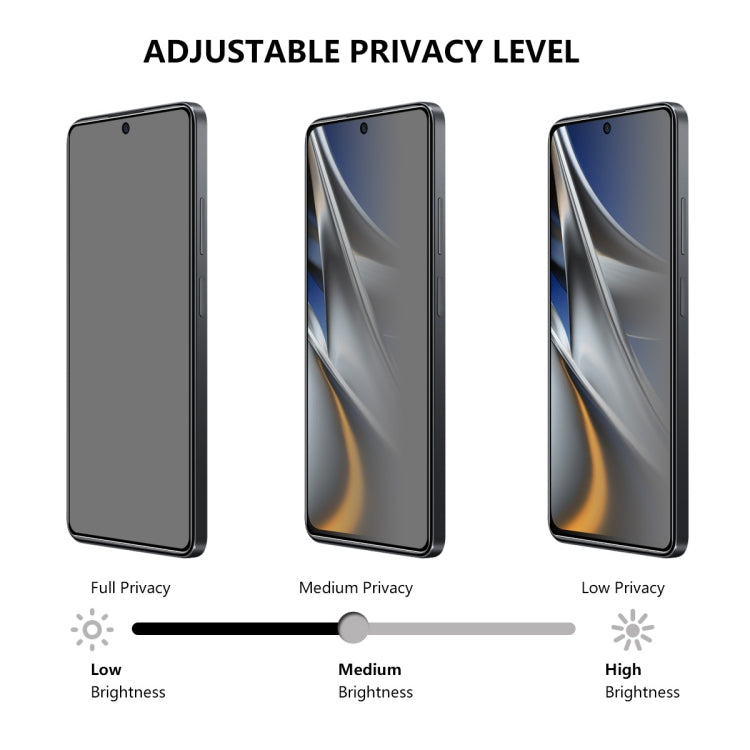 For Xiaomi Poco X5 Pro ENKAY 28 Degree Anti-peeping Tempered Glass Full Screen Film, For Xiaomi Poco X5 Pro(1pc), For Xiaomi Poco X5 Pro(2pcs), For Xiaomi Poco X5 Pro(5pcs)