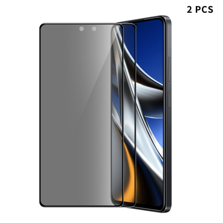 For Xiaomi Poco X5 Pro ENKAY 28 Degree Anti-peeping Tempered Glass Full Screen Film, For Xiaomi Poco X5 Pro(1pc), For Xiaomi Poco X5 Pro(2pcs), For Xiaomi Poco X5 Pro(5pcs)