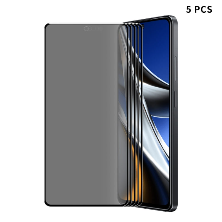 For Xiaomi Poco X5 Pro ENKAY 28 Degree Anti-peeping Tempered Glass Full Screen Film, For Xiaomi Poco X5 Pro(1pc), For Xiaomi Poco X5 Pro(2pcs), For Xiaomi Poco X5 Pro(5pcs)