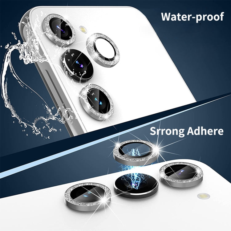 For Samsung Galaxy S23 5G / S23+ 5G ENKAY 9H Rear Camera Lens Glitter Aluminium Alloy Ring Tempered Glass Film, For Samsung Galaxy S23 5G / S23+ 5G