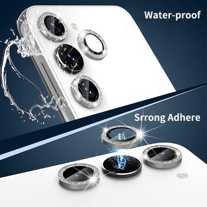 For Samsung Galaxy S23 5G / S23+ 5G ENKAY 9H Rear Camera Lens Glitter Aluminium Alloy Ring Tempered Glass Film, For Samsung Galaxy S23 5G / S23+ 5G