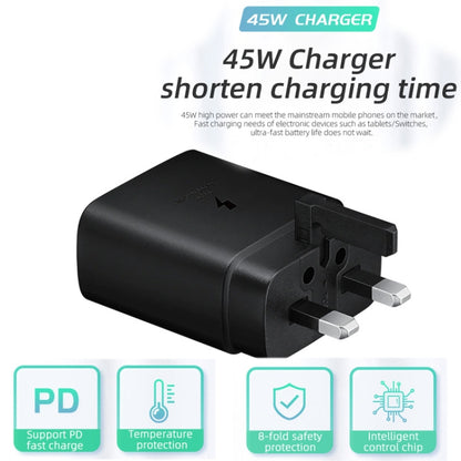 Chargeur rapide M135 45 W avec port USB-C/Type-C, prise britannique