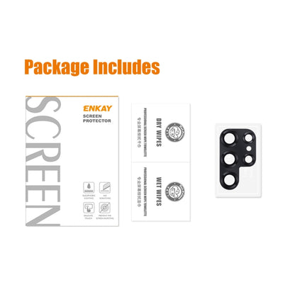 For Samsung Galaxy S22 Ultra ENKAY 9H Rear Camera Lens Aluminium Alloy Tempered Glass Film, For Samsung Galaxy S22 Ultra 5G