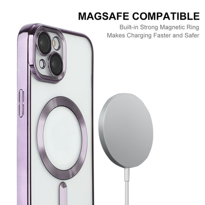 For iPhone 14 Plus ENKAY Electroplated MagSafe Shockproof TPU Phone Case with Lens Film, For iPhone 14 Plus