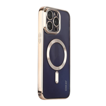 For iPhone 13 Pro Max ENKAY Electroplated MagSafe Shockproof TPU Phone Case with Lens Film, For iPhone 13 Pro Max