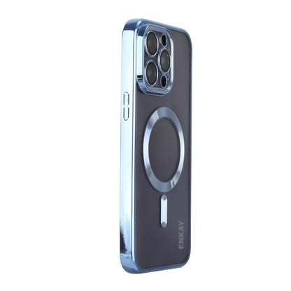 For iPhone 13 Pro Max ENKAY Electroplated MagSafe Shockproof TPU Phone Case with Lens Film, For iPhone 13 Pro Max