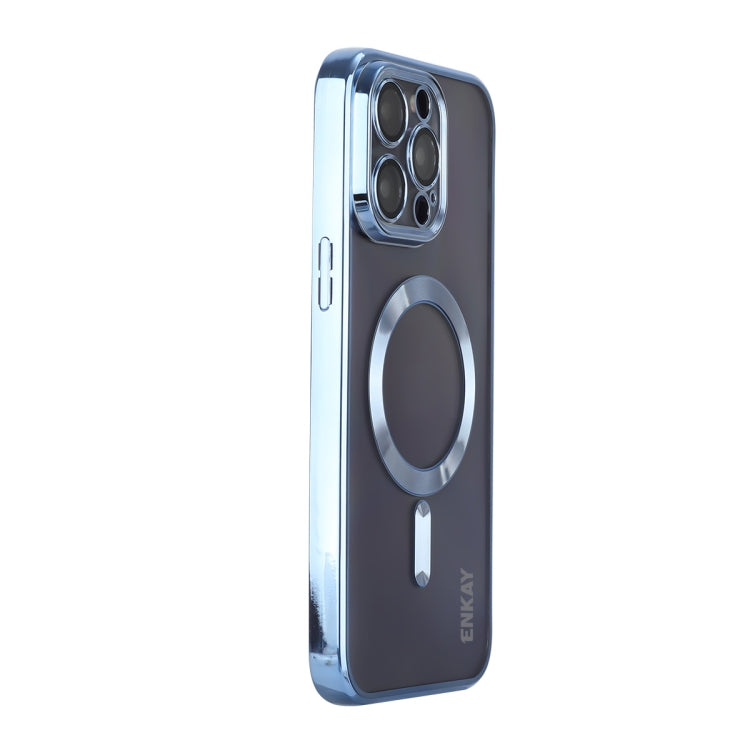 For iPhone 14 Pro ENKAY Electroplated MagSafe Shockproof TPU Phone Case with Lens Film, For iPhone 14 Pro