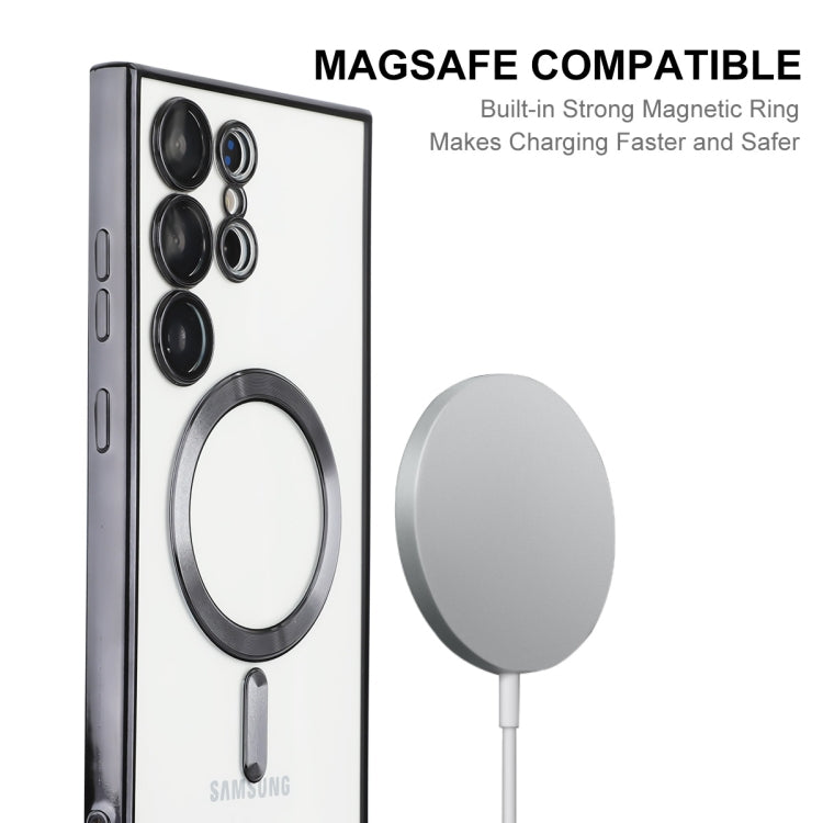 For Samsung Galaxy S22 Ultra 5G ENKAY Electroplated MagSafe Shockproof TPU Phone Case with Lens Film, For Samsung Galaxy S22 Ultra 5G