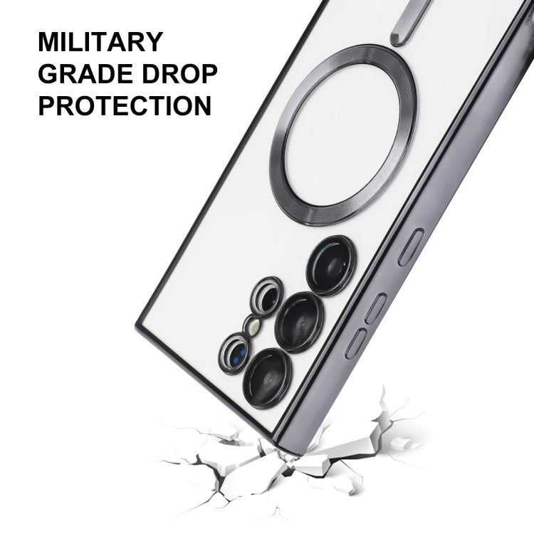 For Samsung Galaxy S22 Ultra 5G ENKAY Electroplated MagSafe Shockproof TPU Phone Case with Lens Film, For Samsung Galaxy S22 Ultra 5G
