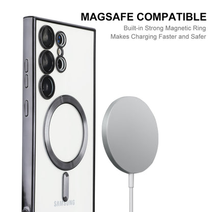 For Samsung Galaxy S23 Ultra 5G ENKAY Electroplated MagSafe Shockproof TPU Phone Case with Lens Film, For Samsung Galaxy S23 Ultra 5G