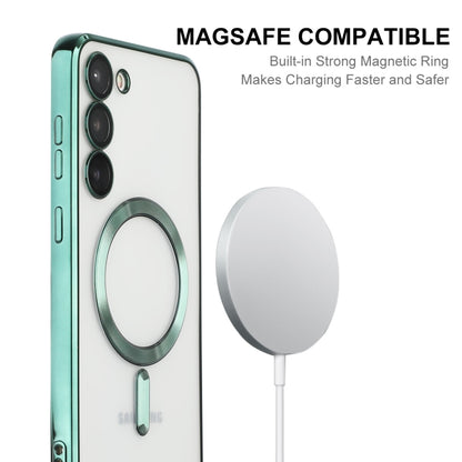 For Samsung Galaxy S23 ENKAY Hat-Prince Magnet Slim Clear Case Electroplated Shockproof Camera Protection Cover, For Samsung Galaxy S23 5G