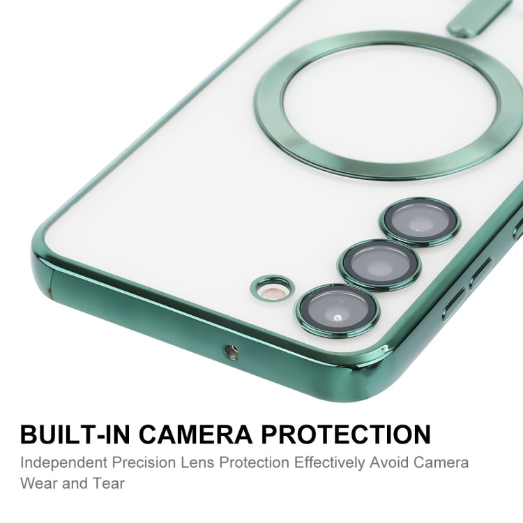 For Samsung Galaxy S23 ENKAY Hat-Prince Magnet Slim Clear Case Electroplated Shockproof Camera Protection Cover, For Samsung Galaxy S23 5G