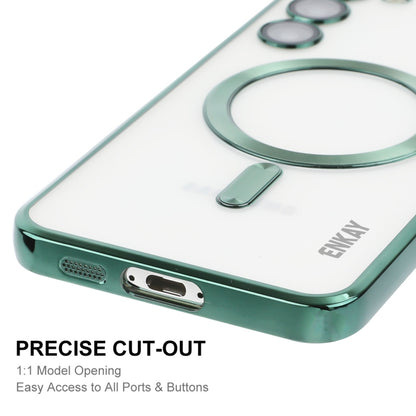 For Samsung Galaxy S23 ENKAY Hat-Prince Magnet Slim Clear Case Electroplated Shockproof Camera Protection Cover, For Samsung Galaxy S23 5G