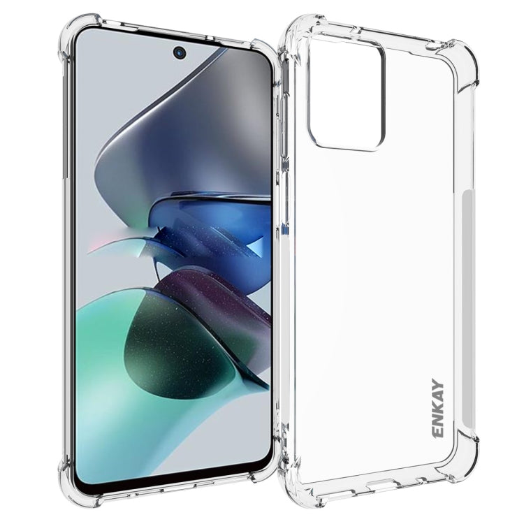 For Motorola Moto G23 4G ENKAY Hat-Prince Clear TPU Shockproof Phone Case, For Motorola Moto G23 4G