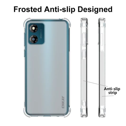 For Motorola Moto E13 4G ENKAY Hat-Prince Clear TPU Shockproof Phone Case, For Motorola Moto E13 4G