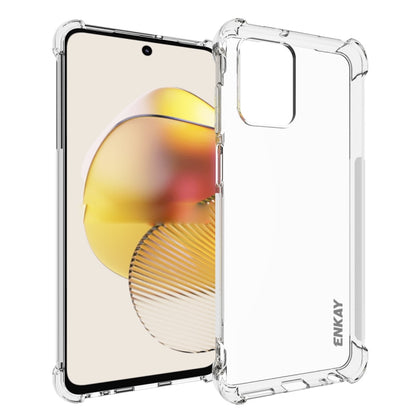 For Motorola Moto G73 5G ENKAY Hat-Prince Clear TPU Shockproof Case Soft Anti-slip Cover, For Motorola Moto G73 5G