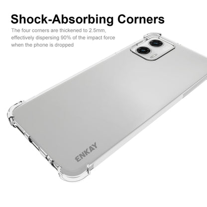 For Motorola Moto G73 5G ENKAY Hat-Prince Clear TPU Shockproof Case Soft Anti-slip Cover, For Motorola Moto G73 5G