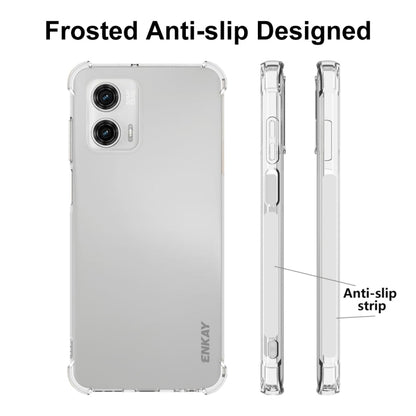 For Motorola Moto G73 5G ENKAY Hat-Prince Clear TPU Shockproof Case Soft Anti-slip Cover, For Motorola Moto G73 5G