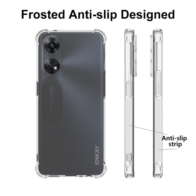 For OPPO Reno8 T 4G Global ENKAY Hat-Prince Clear TPU Shockproof Phone Case, For OPPO Reno8 T 4G Global