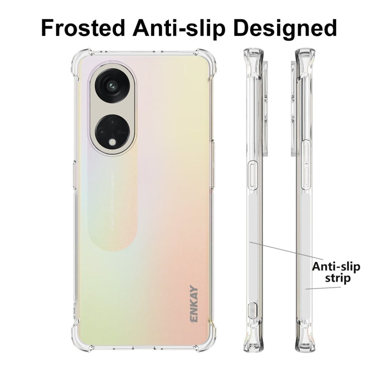 For OPPO Reno8 T 5G Global ENKAY Hat-Prince Clear TPU Shockproof Phone Case, For OPPO Reno8 T 5G Global