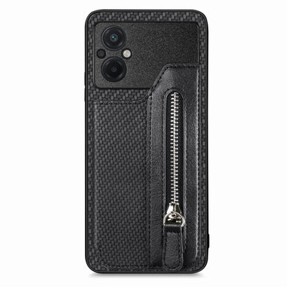 Carbon Ffiber Flip Zipper Wallet Phone Case, For OPPO A57 4G, For OPPO Reno9, For OPPO Reno9 Pro+, For Xiaomi Poco M5 4G, For Realme C30, For Xiaomi 13 Pro, For Xiaomi 13, For Google Pixel 7A