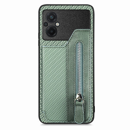 Carbon Ffiber Flip Zipper Wallet Phone Case, For OPPO A57 4G, For OPPO Reno9, For OPPO Reno9 Pro+, For Xiaomi Poco M5 4G, For Realme C30, For Xiaomi 13 Pro, For Xiaomi 13, For Google Pixel 7A