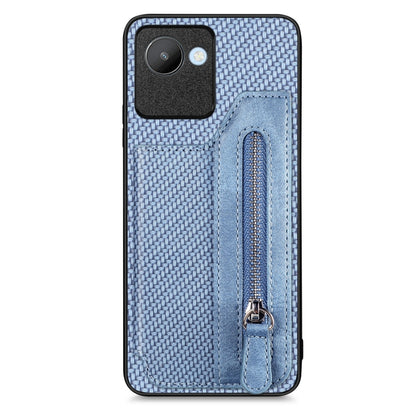 Carbon Ffiber Flip Zipper Wallet Phone Case, For OPPO A57 4G, For OPPO Reno9, For OPPO Reno9 Pro+, For Xiaomi Poco M5 4G, For Realme C30, For Xiaomi 13 Pro, For Xiaomi 13, For Google Pixel 7A